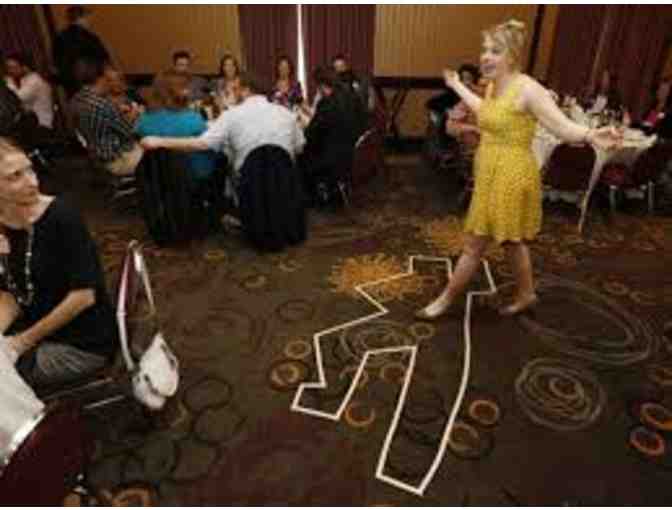 One admission to The Dinner Detective Murder Mystery Dinner Theater in Los Angeles