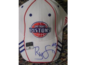 Rodney Stuckey autographed Pistons cap
