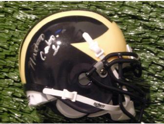 Anthony Carter autographed Michigan mini-helmet