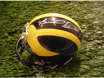 Braylon Edwards autographed Michigan mini-helmet