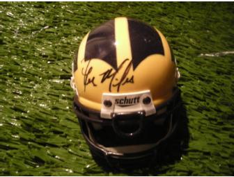 Les Miles autographed Michigan mini helmet!!