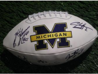Charles Woodson, Jake Long, Brandon Graham, etc. Michigan football signed by 16 M stars