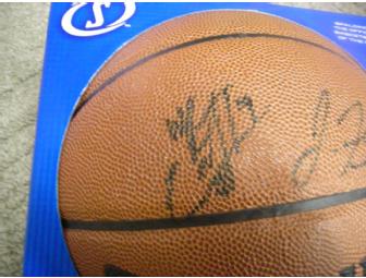 Wayne Ellington and Jonny Flynn Minnesota Timberwolves autographed basketball