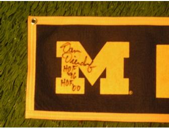 Dan Dierdorf autographed Michigan banner