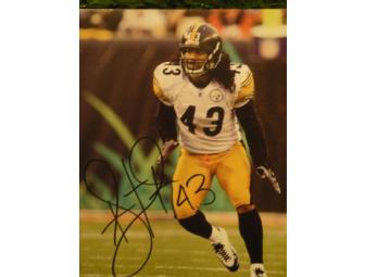 Troy Polamalu autographed Pittsburgh Steelers photograph