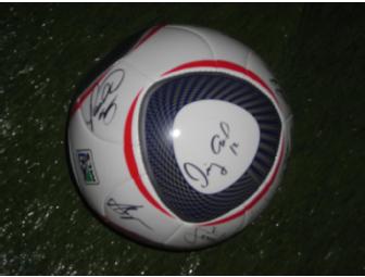 Chivas USA team signed soccer ball and goalkeeper glove