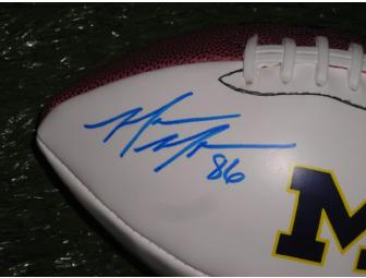 Mario Manningham autographed Michigan football