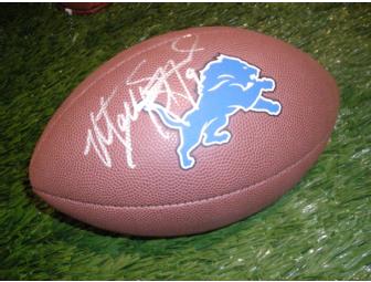 Matthew Stafford autographed Detroit Lions football