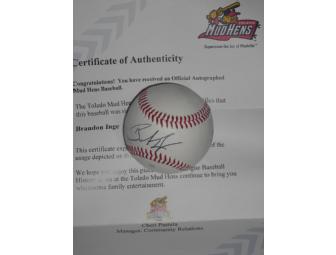 Brandon Inge autographed baseball