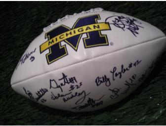 'Bo's Boys' Football signed by Mark Messner, Jim Brandstatter, Butch Woolfolk, Rob Lytle and more.