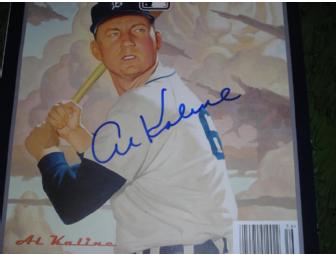 Al Kaline autographed program from 2005 MLB All-Star Game at Comerica Park