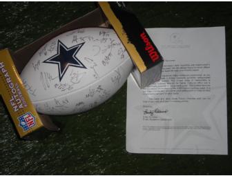 Dallas Cowboys 2008 team signed football