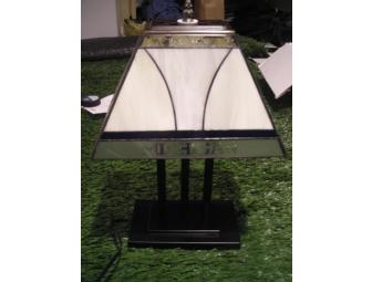 Tiffany-style Michigan lamp