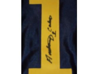 Anthony Carter autographed blue Michigan #1 jersey