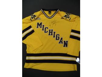 Jack Johnson autographed Michigan hockey jersey