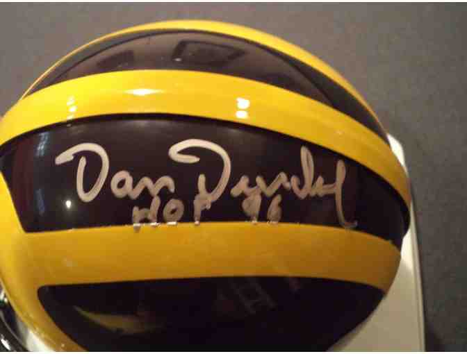 Dan Dierdorf autographed Michigan mini football helmet