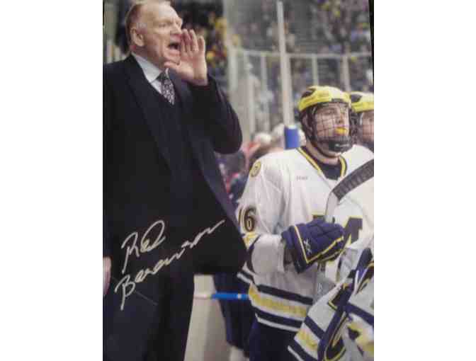 Red Berenson autographed Michigan Hockey picture