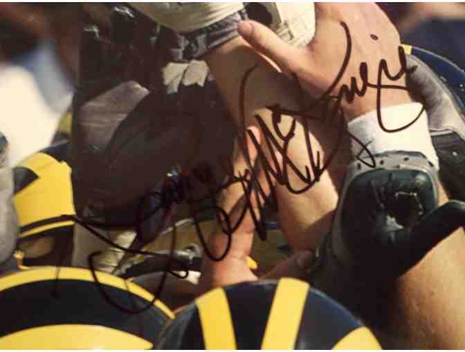 Dan Dierdorf and Reggie McKenzie autographed 12'x12' photograph