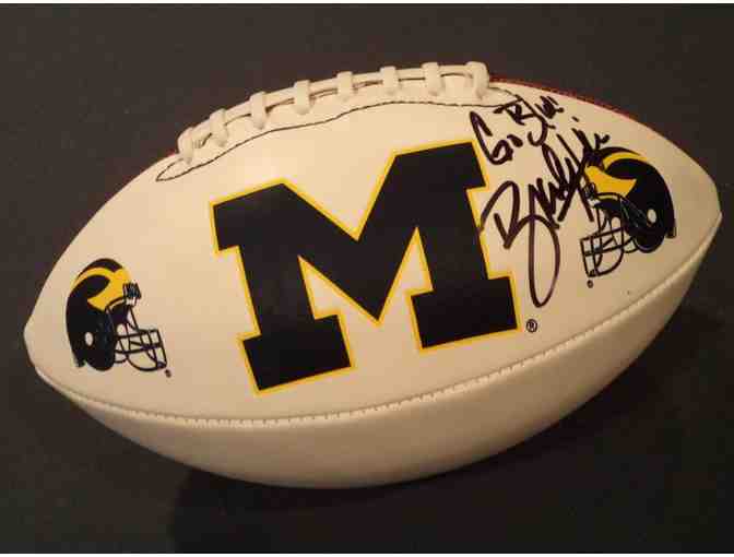 Brady Hoke autographed Michigan football