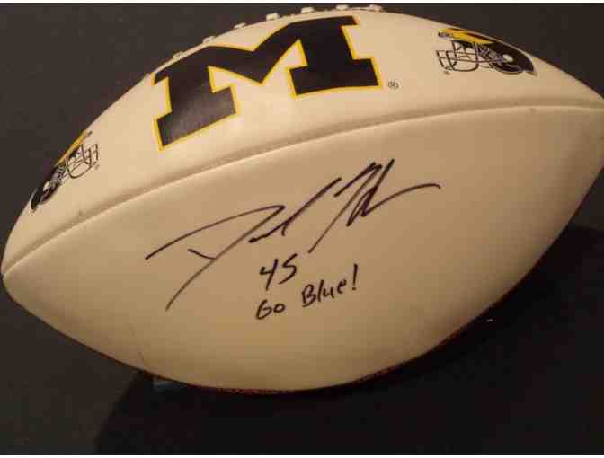 David Harris autographed Michigan football