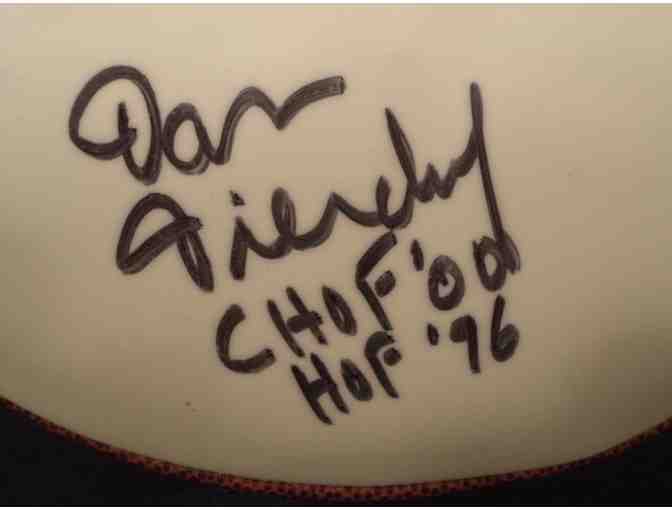 Dan Dierdorf autographed Michigan football w/ College and Pro HOF inscriptions