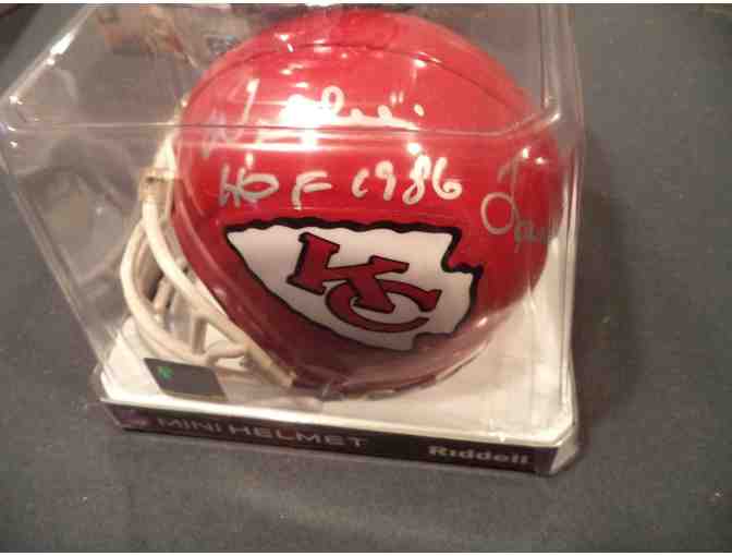Willie Lanier autographed Kansas City Chiefs mini-helmet