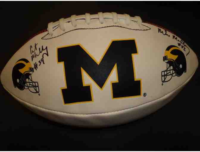 Curt Mallory and Mike Mallory autographed Michigan football