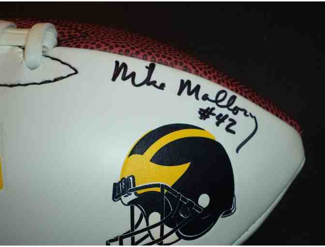 Curt Mallory and Mike Mallory autographed Michigan football