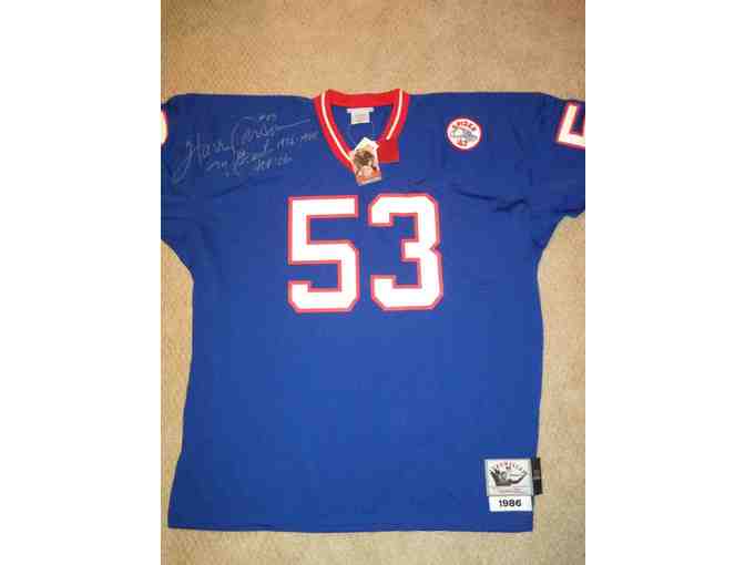 Harry Carson autographed Mitchell & Ness Throwback Jersey