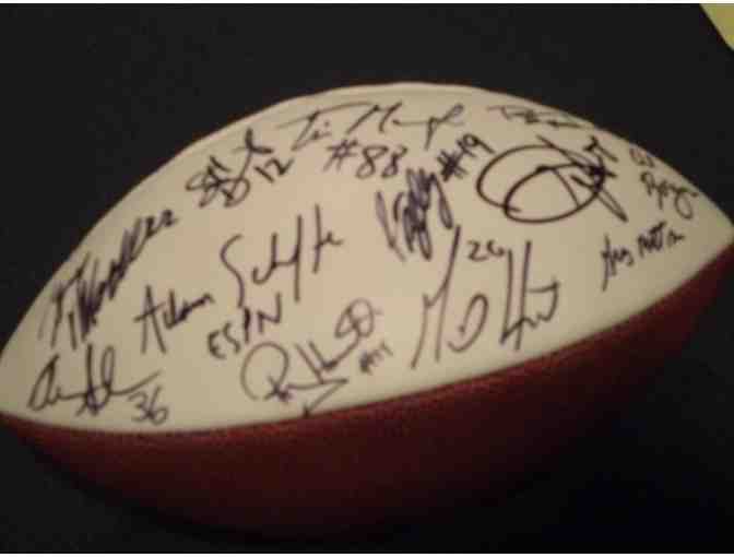 Brian Griese, Charles Woodson, Jake Long, Lloyd Carr. 21 Michigan greats signed M fotoball