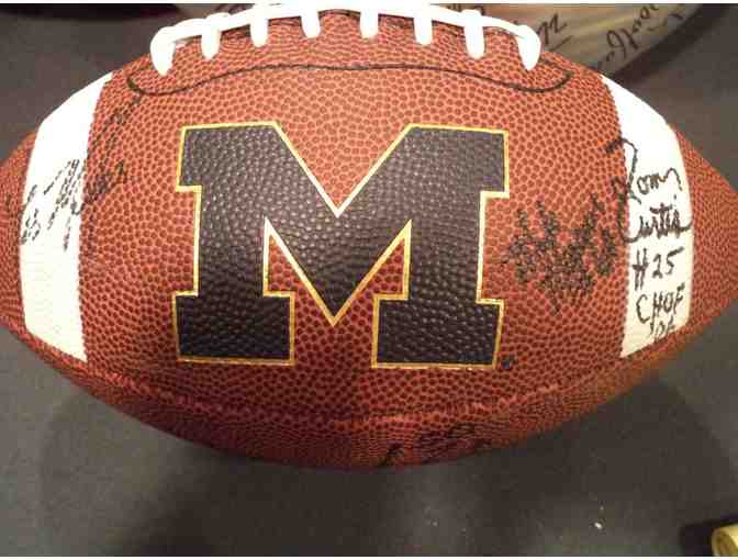 Charles Woodson, Larry Foote, Dan Dierdorf and more. 16 Michigan greats signed football