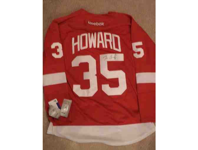 Jimmy Howard autographed Detroit Red Wings jersey