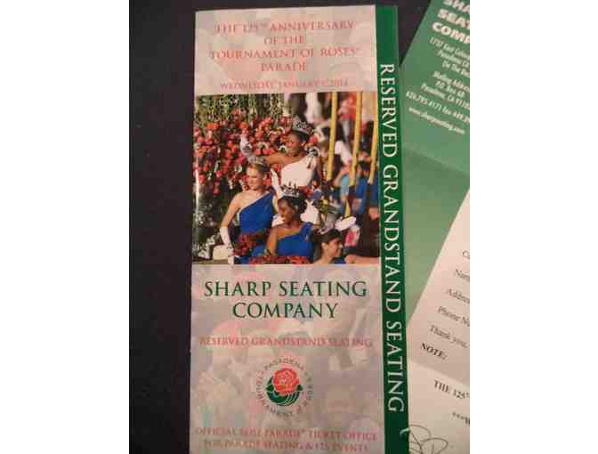 Two preferred seats and a parking pass to 2014 Rose Parade