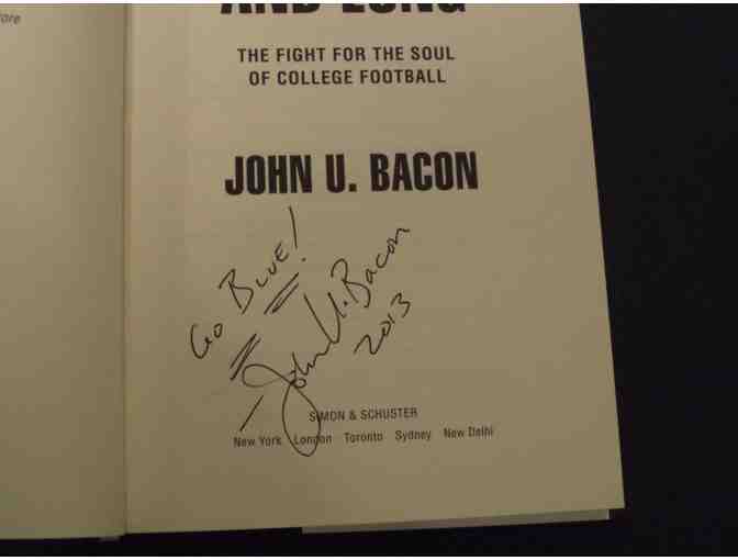 Autographed copy of John U. Bacon's 'Fourth & Long' book
