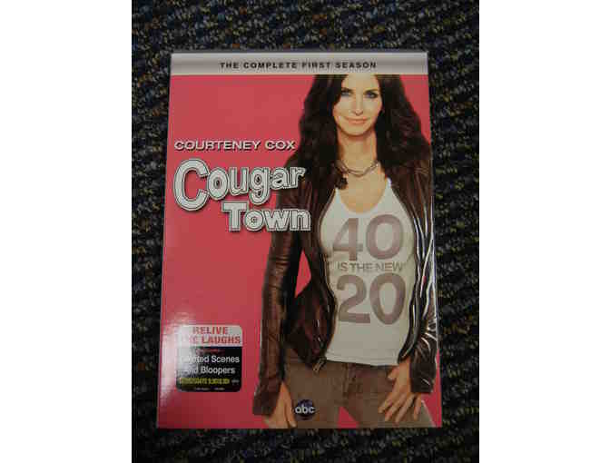 Cougartown TV show package. DVD's of Season 1 & 2 PLUS cast autographed script.