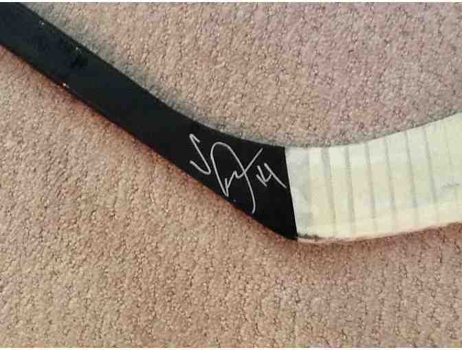Tim Miller autographed hockey stick