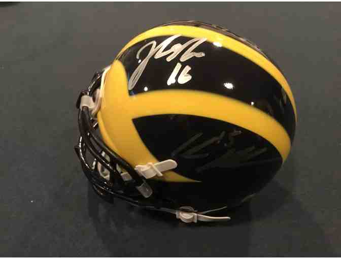 Michigan Quarterback Club mini-helmet - Henson, Navarre, Wangler & Rudock