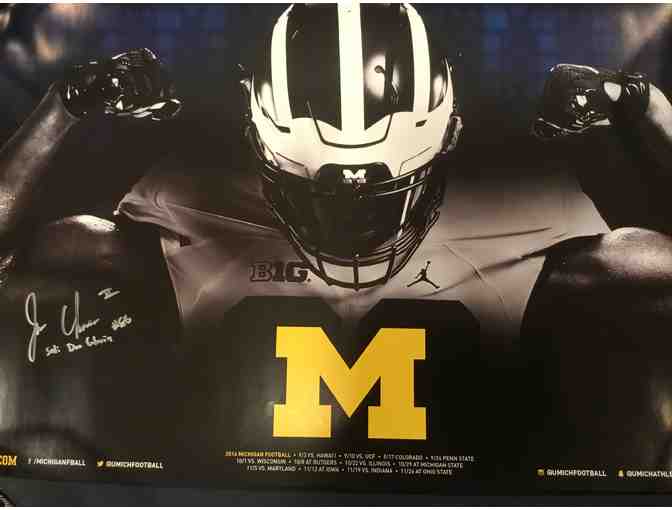 Jehu Chesson autographed Michigan poster