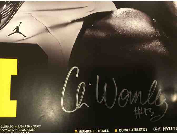 Chris Wormley autographed Michigan poster