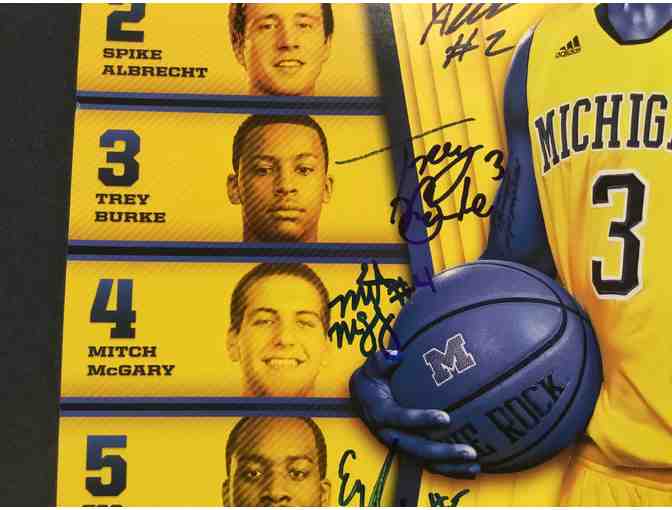 Team signed  2012-13 National Finalist team poster. Hardaway Jr., Burke, McGary et. al