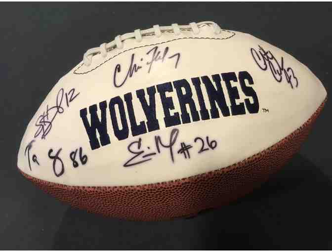 '97 National Champs - Woodson, Lloyd Carr, Streets - 10 players autographed football