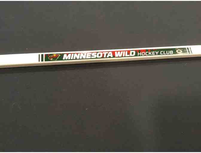Minnesota Wild team signed hockey stick