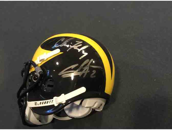 '97 National Champs - Woodson, Tai Streets - 8 players autographed mini-helmet