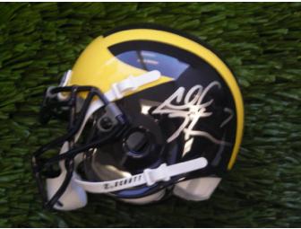 Chad Henne autographed Michigan mini-helmet
