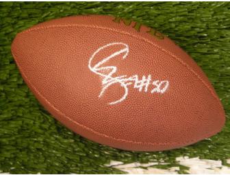 Ernie Sims autographed NFL football