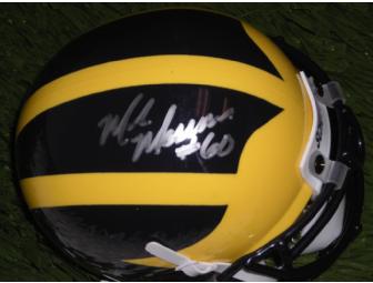 Mark Messner autographed Michigan mini-helmet
