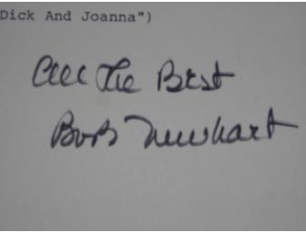 Bob Newhart autographed copy of script of the last episode of 'Newhart'