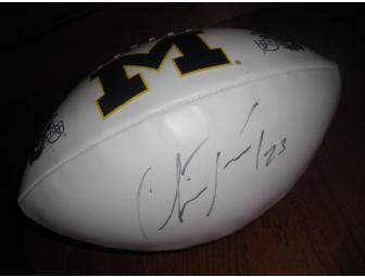 Chris Perry autographed football