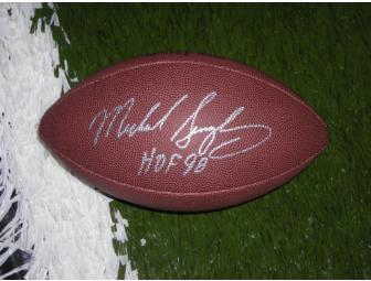 Mike Singletary autographed football