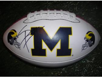 Steve Breaston autographed Michigan football